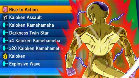 FULL GOLDEN FORM KAIOKEN THEMED MOVESET Dragon Ball Xenoverse 2 YouTube