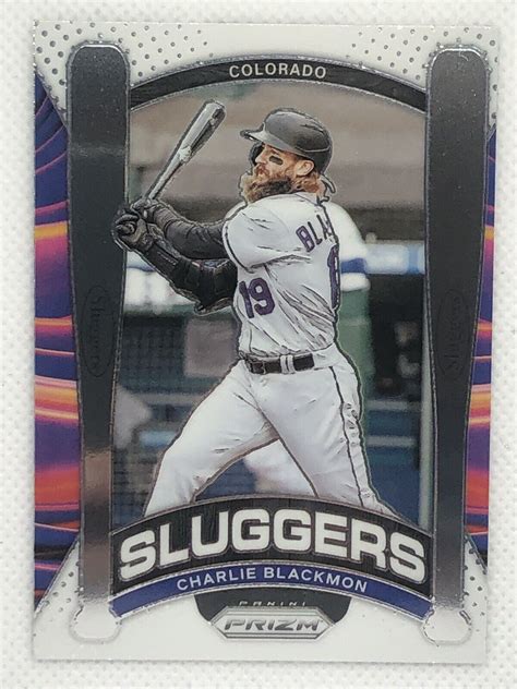 2021 Panini Prizm Baseball Sluggers SL1 Charlie Blackmon Colorado