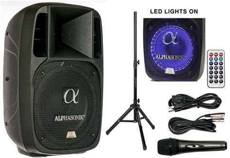 Alphasonik Akdj105bts 10 Powered 1600w Pro Dj Amplified Loud Speaker