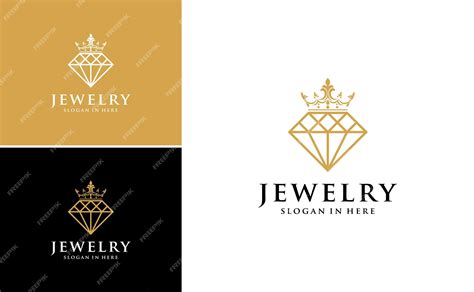 Premium Vector Luxury Gold Diamond Crown Logo