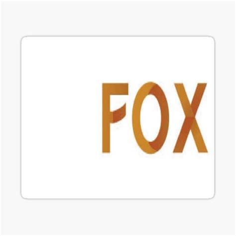 "FOX logo design" Sticker for Sale by HEFTALICA | Redbubble