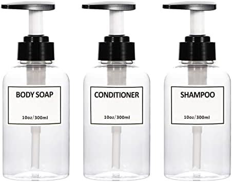 Amazon Shampoo And Conditioner Dispenser Shower Soap Bottles