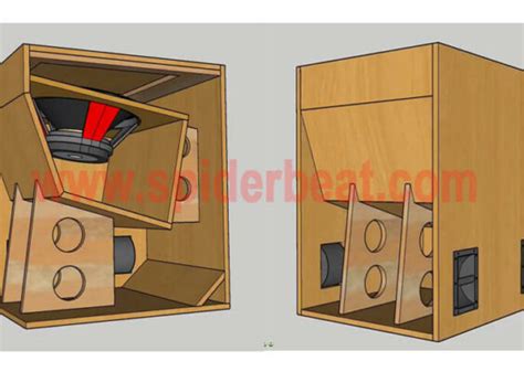 Desain Skema Box Speaker Lapangan 18 Inch Sub Bass Model RCF Bassbin