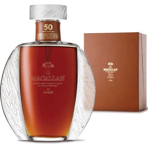 The Macallan 50YO Single Malt Scotch Whisky in Lalique | Caskers