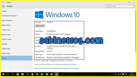 Cara Cek Spesifikasi Laptop Windows Sabine Blog