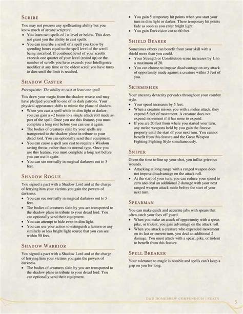 Feats | Dnd 5e homebrew, Dungeons and dragons homebrew, Dnd feats