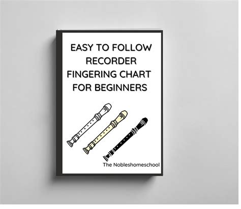 Printable Recorder Notes For Beginners Music For Beginners Fingering Charts For Recorders