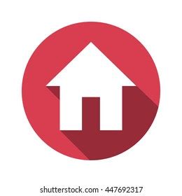 Home Icon Red Background Stock Vector (Royalty Free) 2231915427 ...