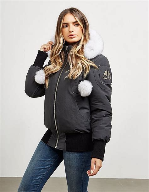 Moose Knuckles Debbie Fur Bomber Jacket