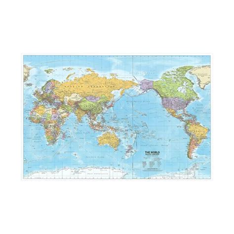 5x3ft 7x5ft Large World Map Political Educational Atlas Poster Wall