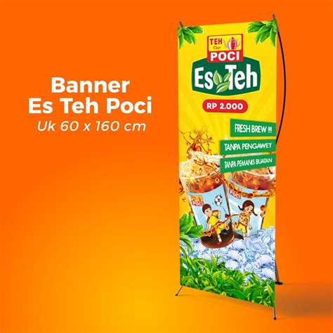 Jual Spanduk Banner Teh Poci | Shopee Indonesia