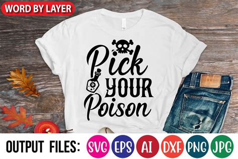 Pick Your Poison Svg Design Graphic By Retro Gallery · Creative Fabrica