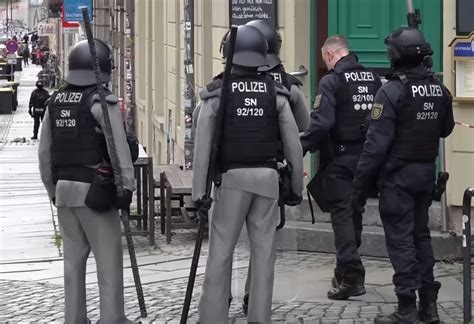 German Police Rocking The Chainmail Armor And New Quarterstaff Weapon