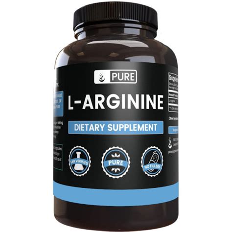 Аргинин L-Arginine from Pure (90 caps), США • купить в Минске: цена 39. ...