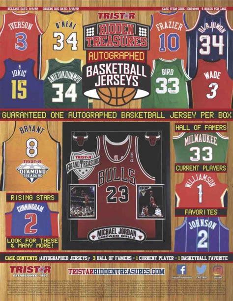 2022 Tristar Hidden Treasures Autographed Basketball Jersey 5 Box Case Slabstat