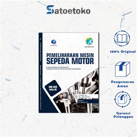 Jual Pemeliharaan Mesin Sepeda Motor Smk Mak Kelas Xii Program