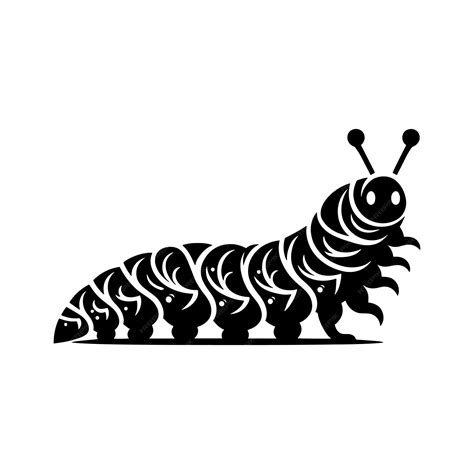 Caterpillar silhouette vector illustration | Premium AI-generated vector
