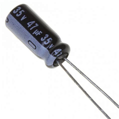 Capacitor Electrolítico De Aluminio 47uF 35V 5x12 mm Electronilab