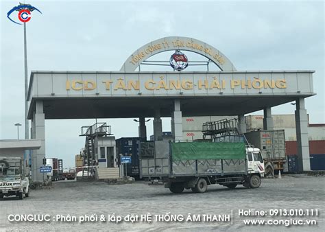 Lắp hệ thống âm thanh xe Container văn phòng tại Tân Cảng Hải Phòng