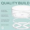 Amazon Home Intuition Round Plastic Clear Lazy Susan Turntable