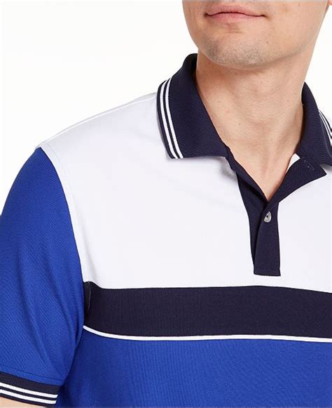 Club Room Mens Sporty Stripe Polo Shirt Created For Macys And Reviews