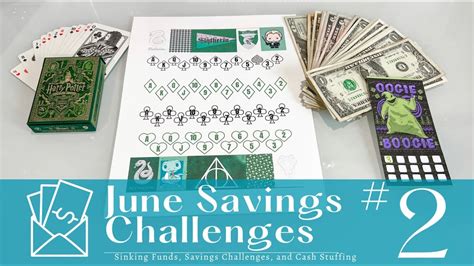 Cash Stuffing June Wk 2 Savings Challenges YouTube