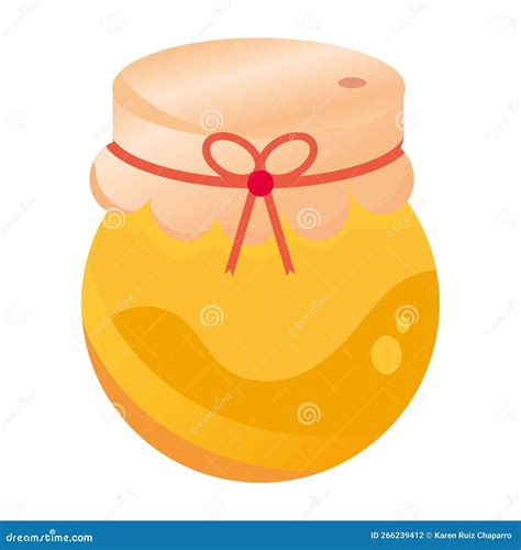 Isolated Traditional Honey Jar Icon Colored Design Vector Stock Vector Illustration Of Glass