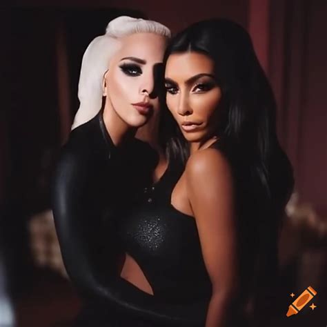 Lady Gaga And Kim Kardashian On Craiyon