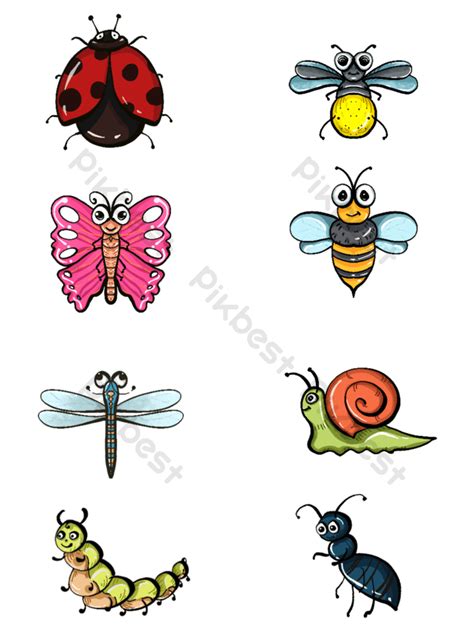 Color Cute Cartoon Spring Animals PNG Images | PSD Free Download - Pikbest