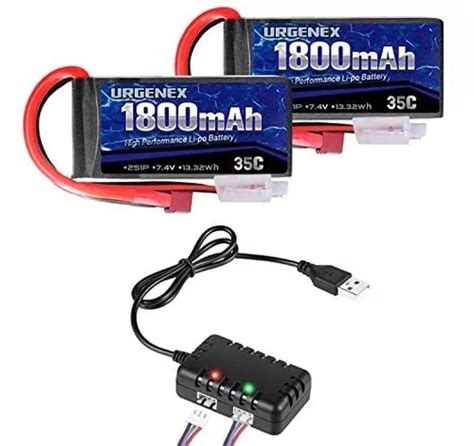 Batería Lipo Urgenex 7 4v 2s 35c 1800mah Paquete De Baterí Cuotas sin