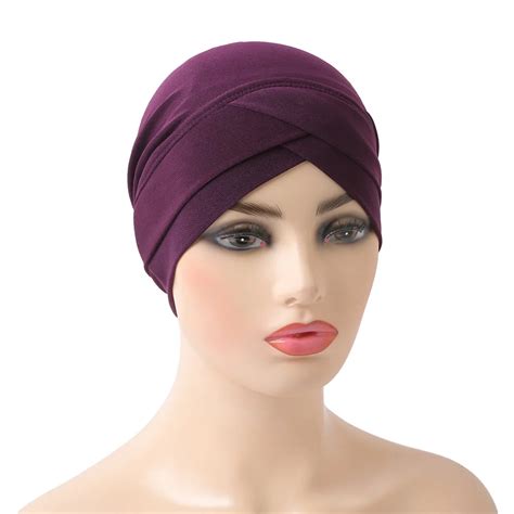 Womens Hair Scarf Cancer Chemo Cap Muslim Turban Hat Hijab Head Wrap ...