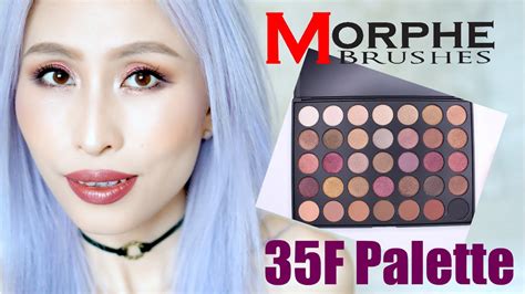 Morphe Brushes 35f Fall Into Frosts Eyeshadow Palette Swatches Review And Tutorial Demo Youtube