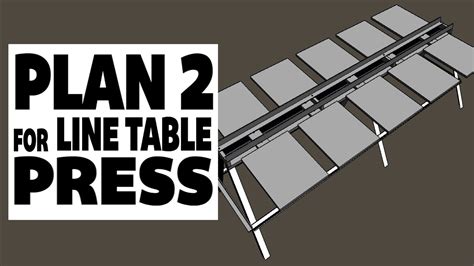 Plan For Line Table Press 2 Youtube