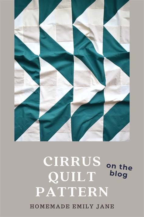 The Cirrus Quilt Pattern ~ A Modern Block Based Quilt Pattern