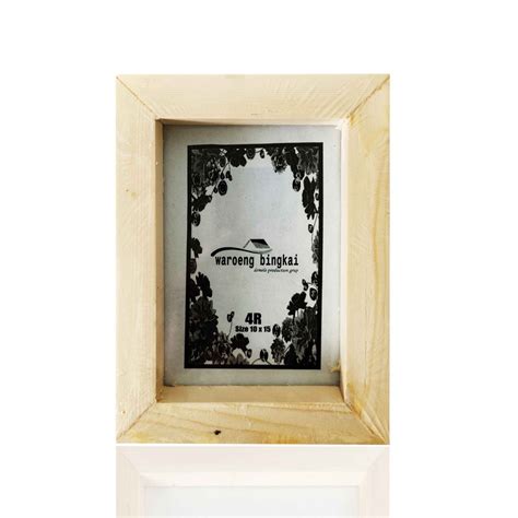 Jual BINGKAI FOTO FRAME FOTO PIGURA FOTO KAYU JATI BELANDA 4R 10X15 CM