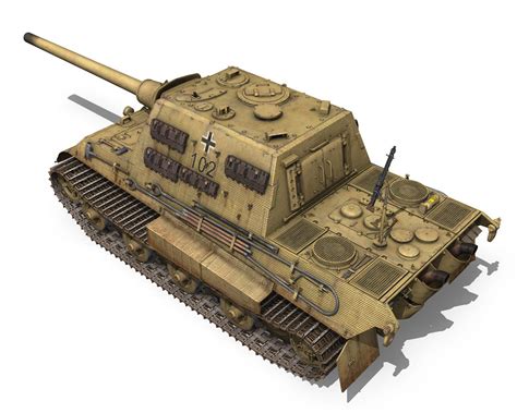 SDKFZ 186 Jagdtiger 102 Porsche Production 3D Model CGTrader