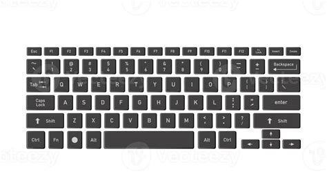 Black English Computer Keyboard 17745093 PNG