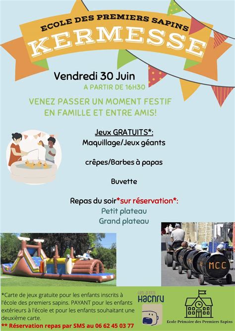 KERMESSE de l ÉCOLE Les Premiers Sapins