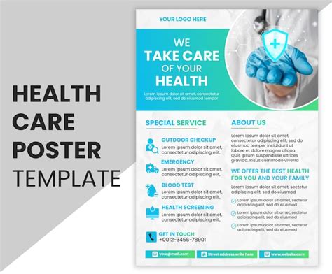 Premium Psd Medical Health Care Poster Template