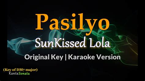 Pasilyo Sunkissed Lola Karaoke Version Youtube