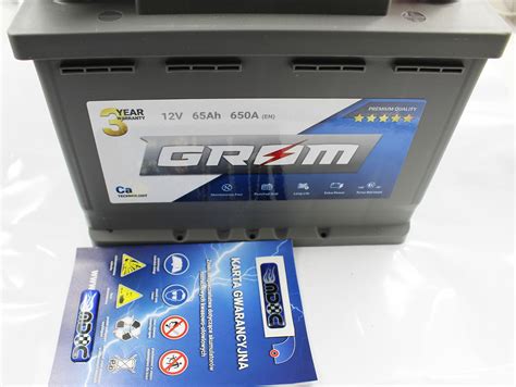 Akumulator GROM 65Ah 650A P Premium diesel Bielsko Biała