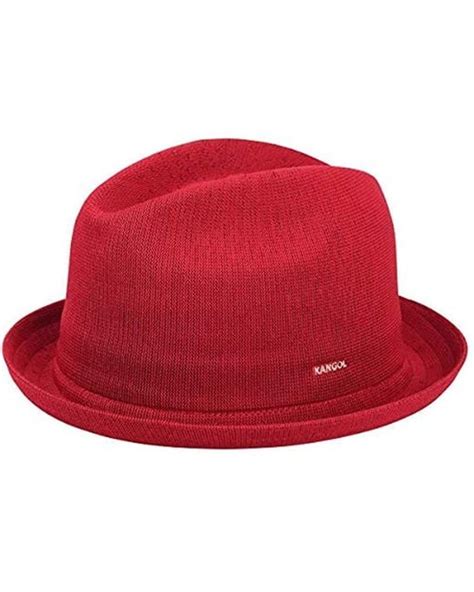 Kangol Tropic Player Fedora Trilby Hat In Red For Men Lyst