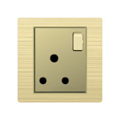 Uk Standard 15a Round Pin Wall Socket For Home Hotel Power Socket China Socket And