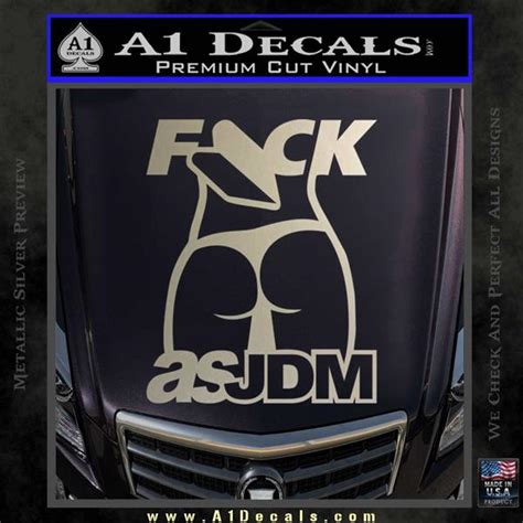 Fuck As JDM Decal Sticker Ass A Decals