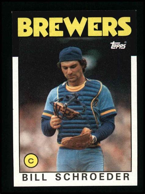 Amazon Topps Bill Schroeder Milwaukee Brewers Baseball