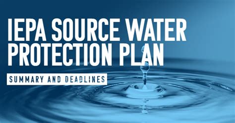 Iepa Source Water Protection Plan Summary And Deadlines Baxter Woodman