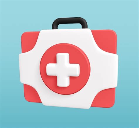 Premium Psd 3d Rendered First Aid Kit Icon