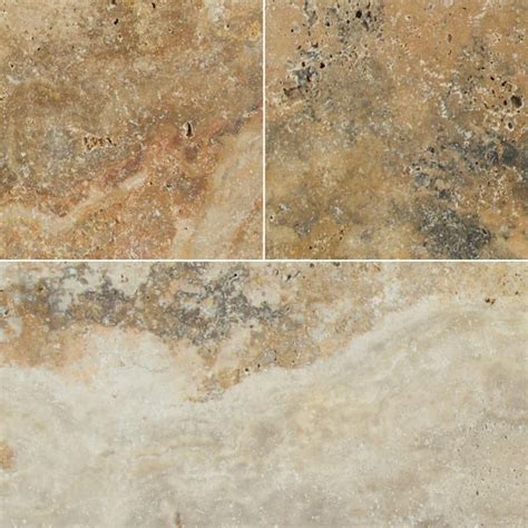 Msi Porcini In X In Tumbled Travertine Paver Tile Piece