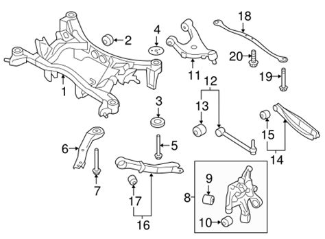 Rear Suspension For 2013 Subaru XV Crosstrek Subaru Parts Store