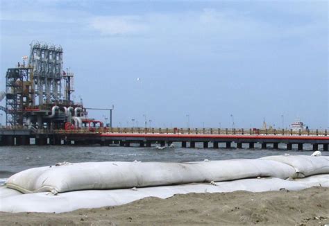 Coastal Protection Works Using Geotextile Tubes In Kochi Petronet